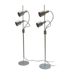 Aluminium Floor Spot Lamps Peter Nelson 1960s Architectural Lighting Ltd