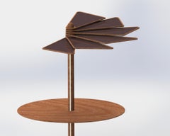 Aluminium Modern Contemporary Outdoor Umbrella with Solar PV Panels and Light