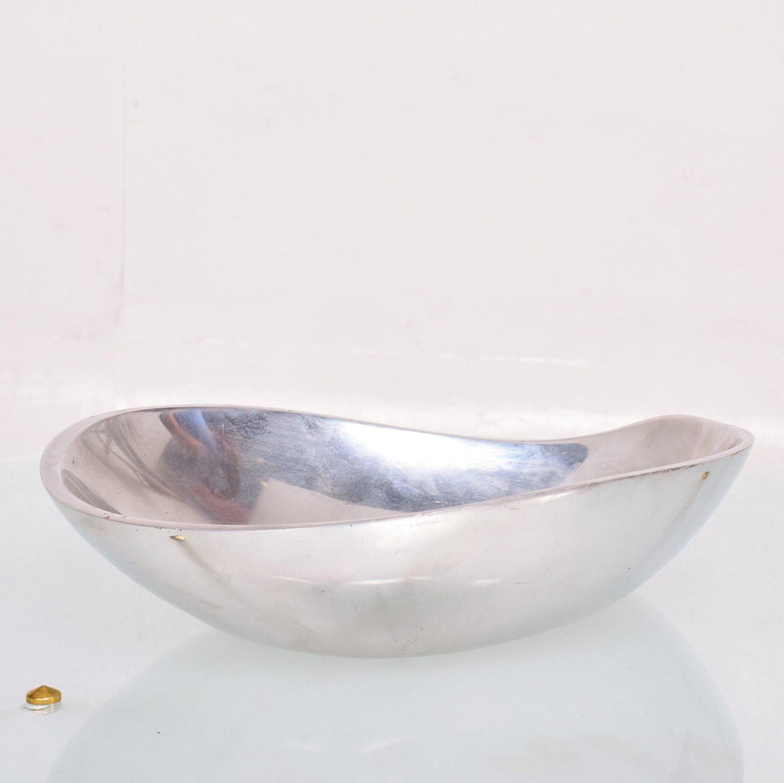 Polished Aluminium Nambe Bowl