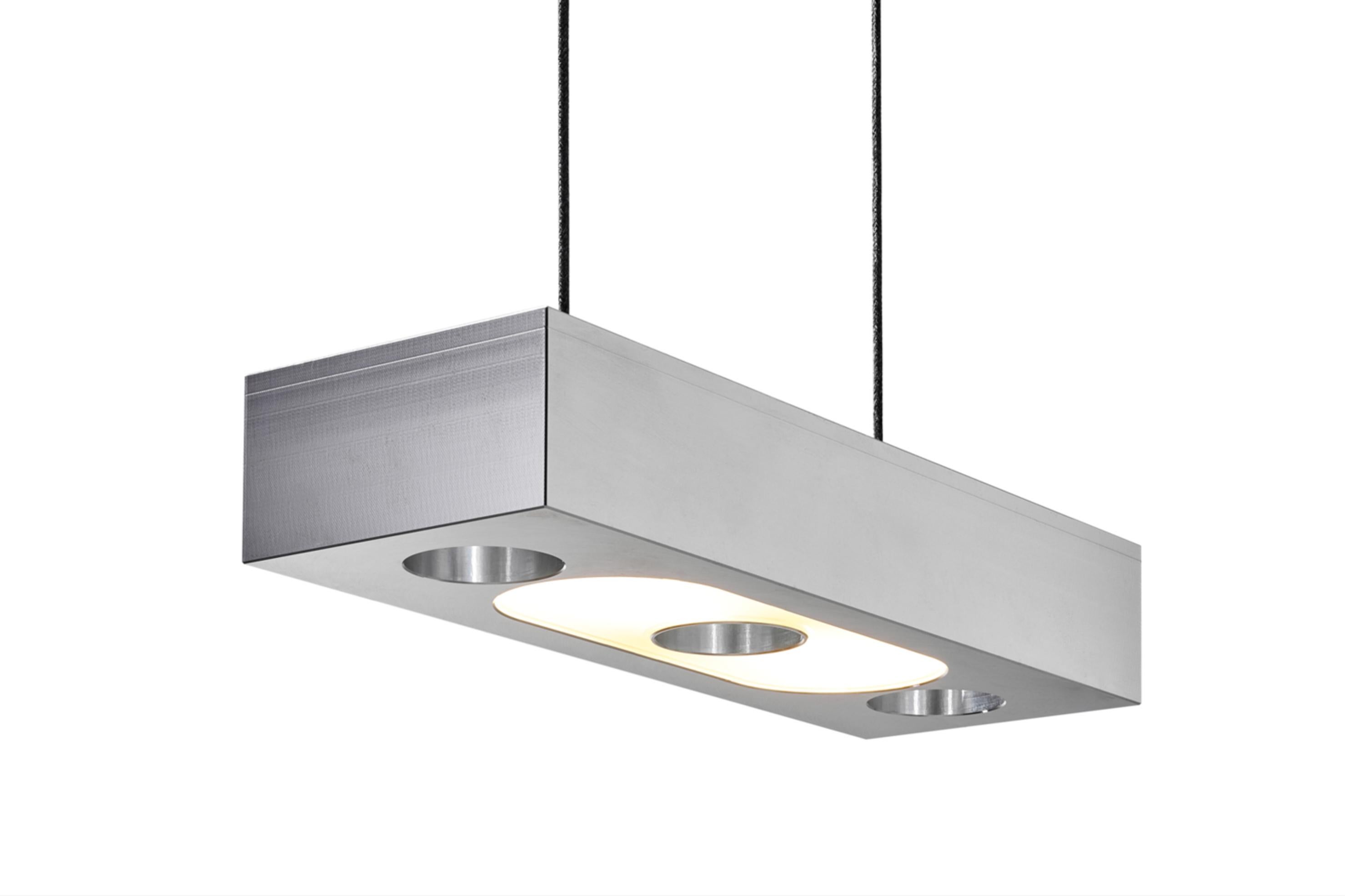 Contemporary Aluminium Oblivion Suspended Light by Lexavala For Sale