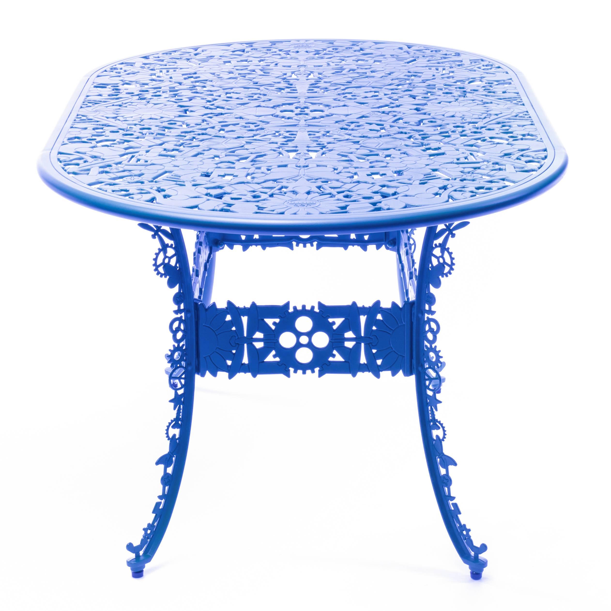 Chinese Aluminum Oval Table 