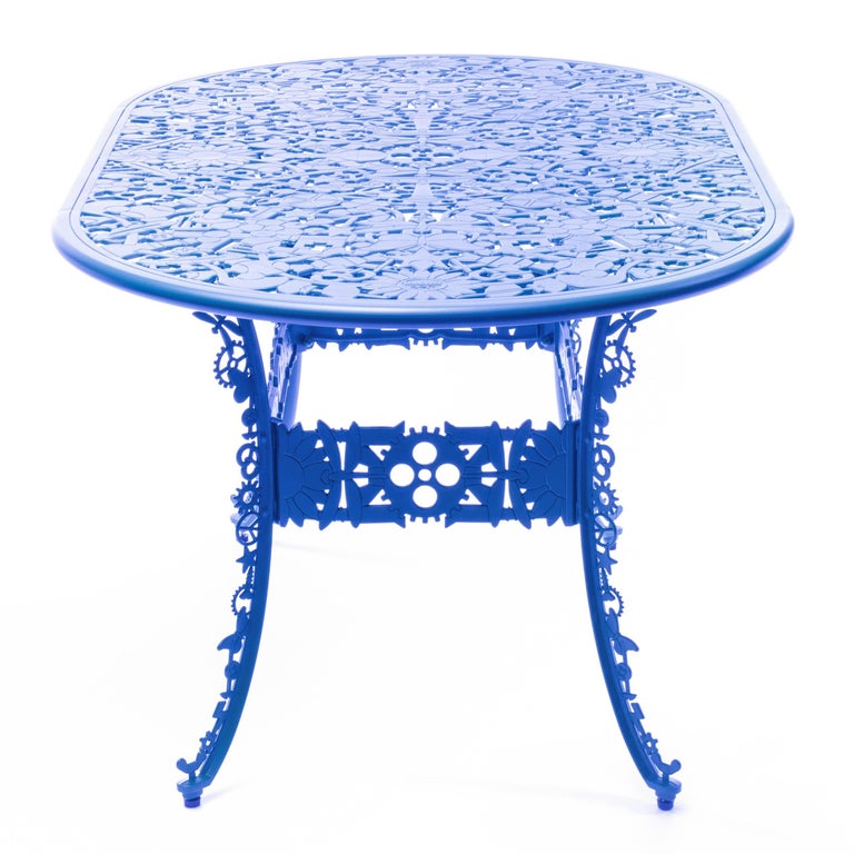 Chinese Aluminum Oval Table 