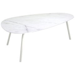 Aluminium & Porcelain Stoneware EMU Terramare Coffee table 108x64 - ceramic top