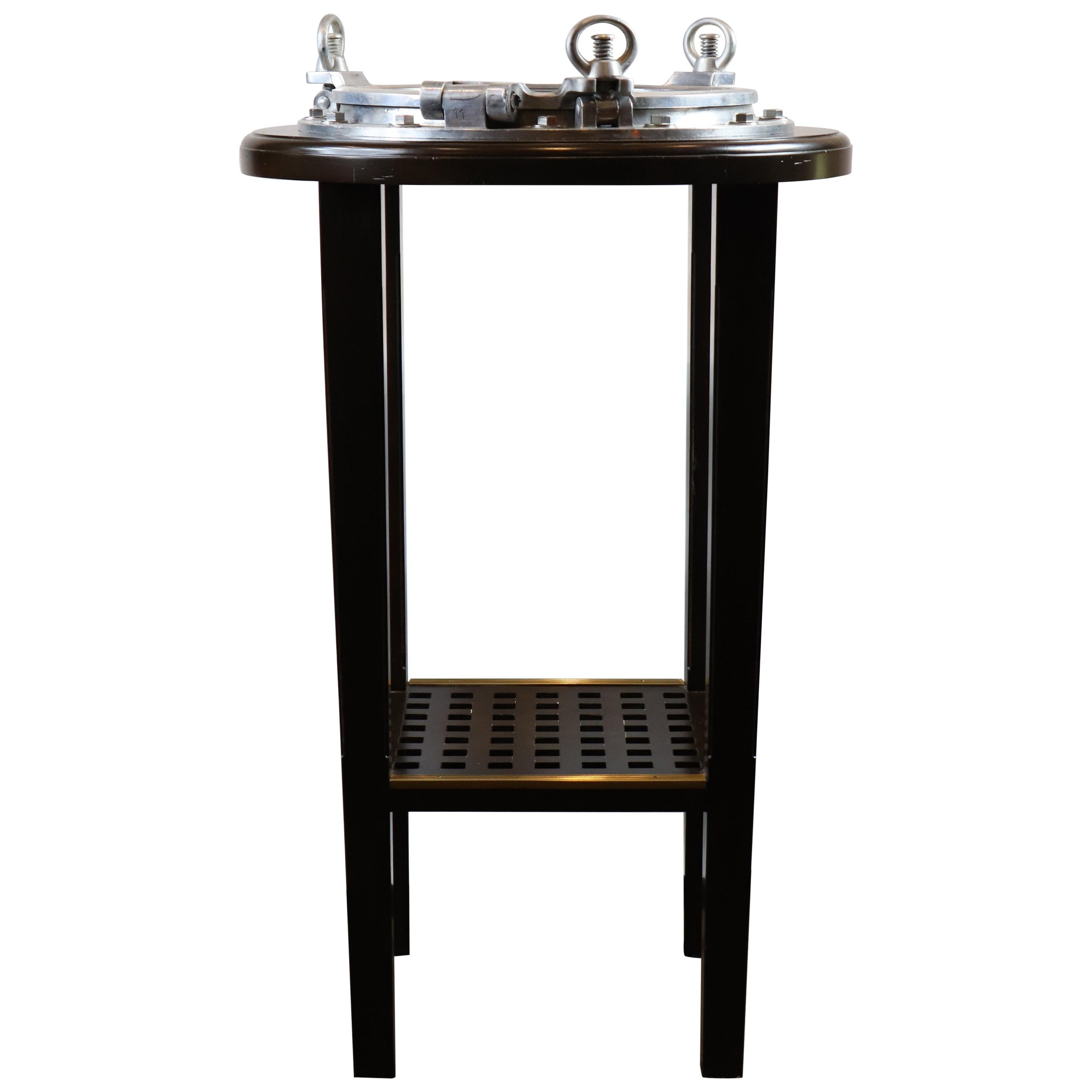 Aluminium Porthole Bistro Table For Sale