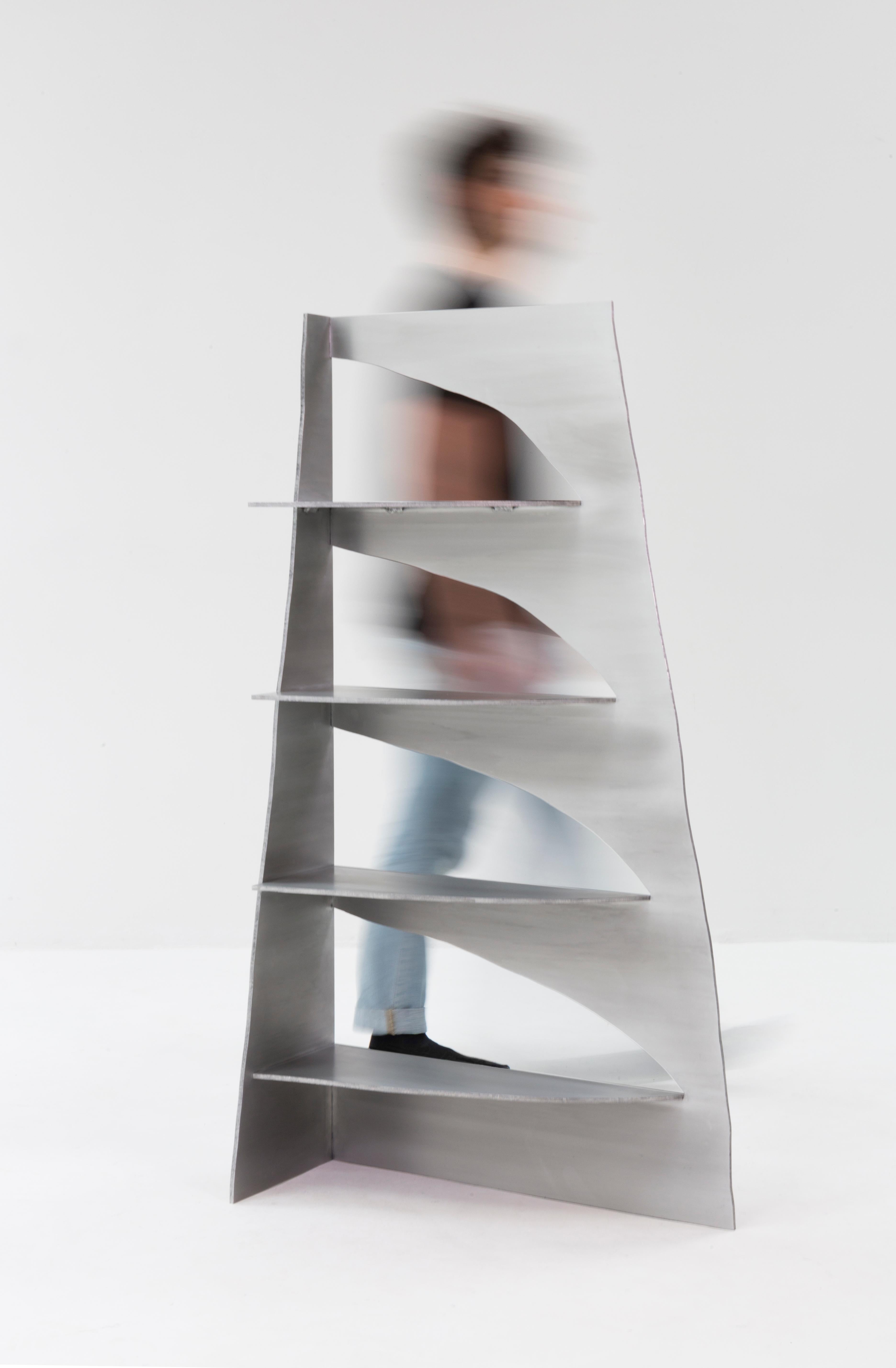 Aluminum Rational Jigsaw Shelf by Studio Julien Manaira In New Condition In Geneve, CH