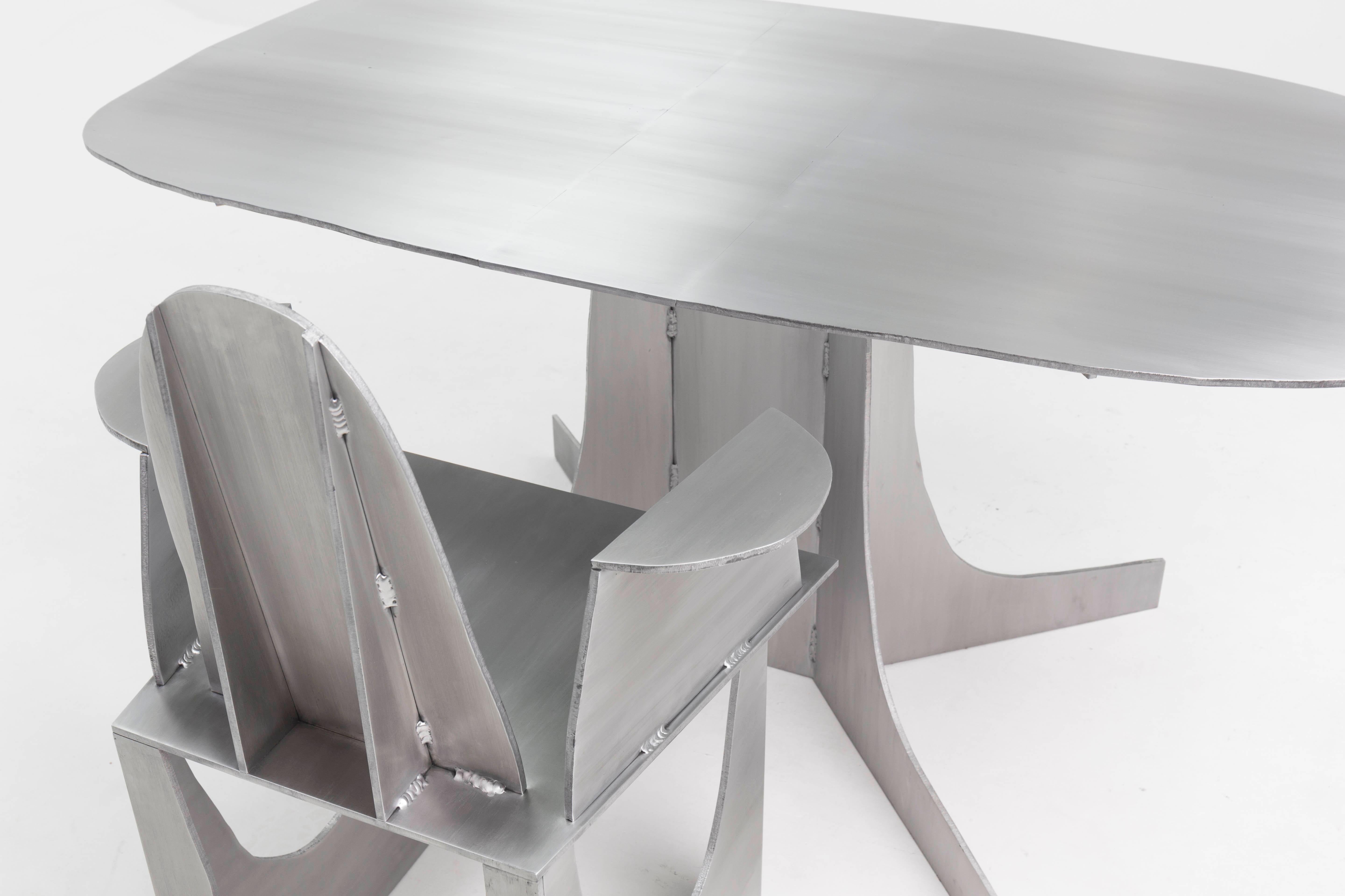 Aluminium Rational Jigsaw Table by Studio Julien Manaira 4