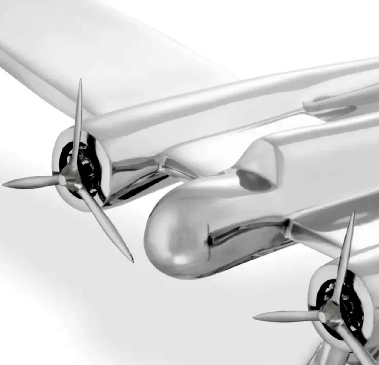 Moderne Réplique en aluminium de l'avion de chasse néerlandais Fokker GI WWII en vente