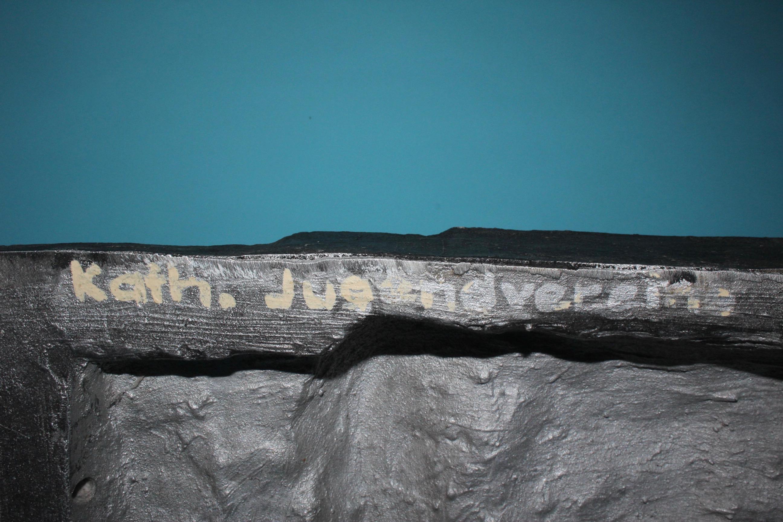 Aluminium signed sculpture, dated 1968.
