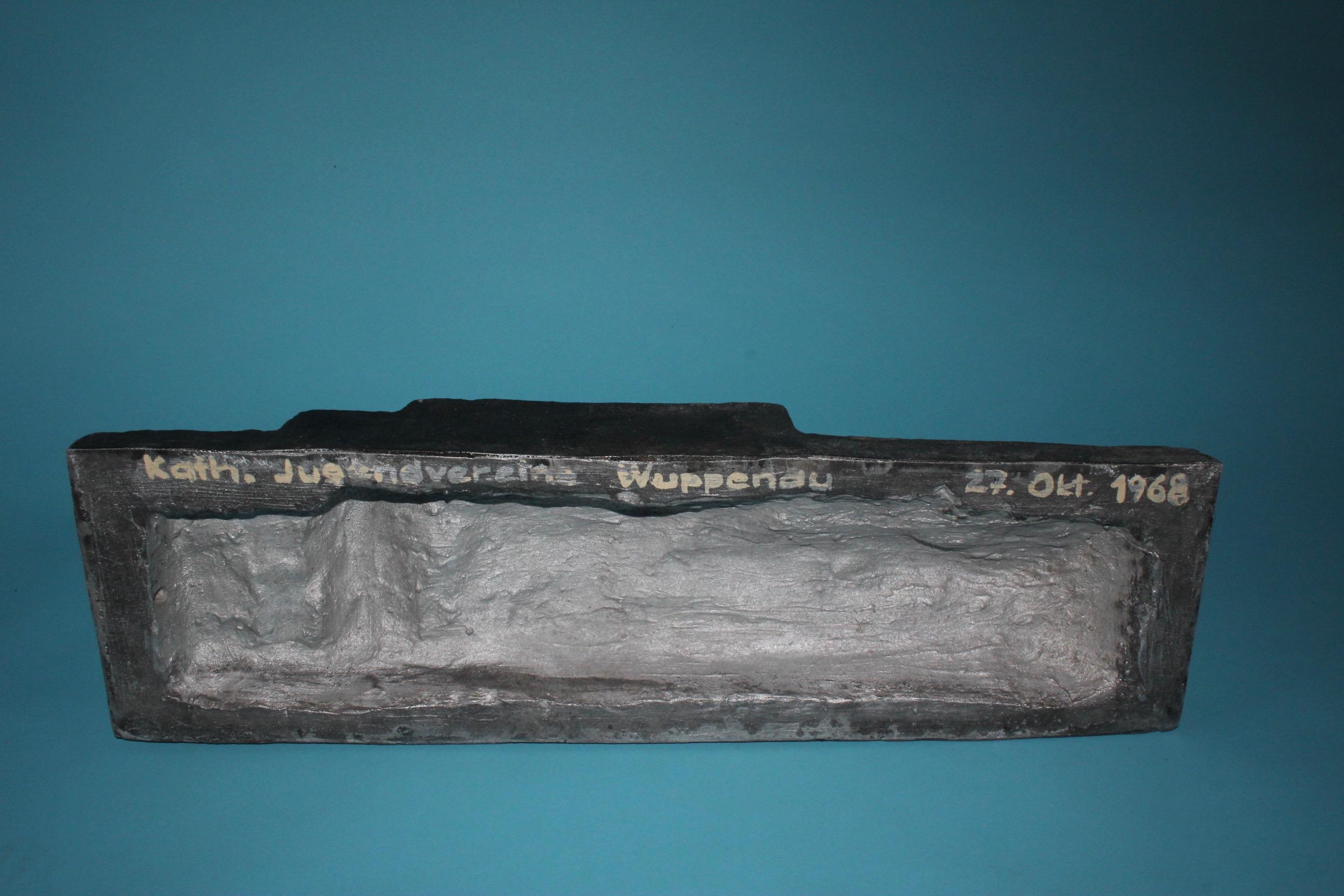 Aluminum Aluminium Signed Sculpture, Dated 1968