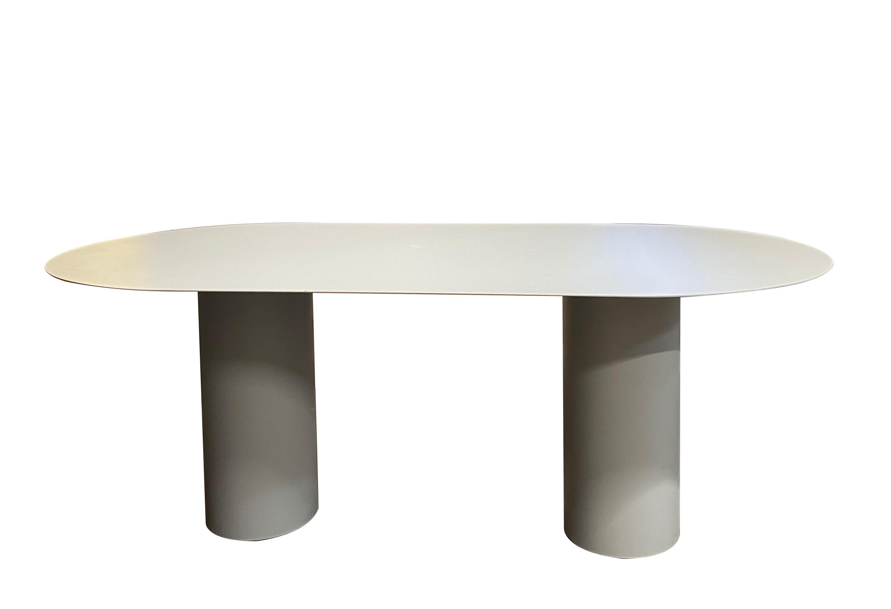 Contemporary Aluminium Table by Chanel Kapitanj For Sale
