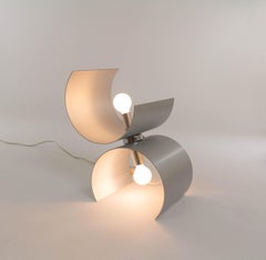 Aluminium table lamp by Nucleo Sormani, 1970s