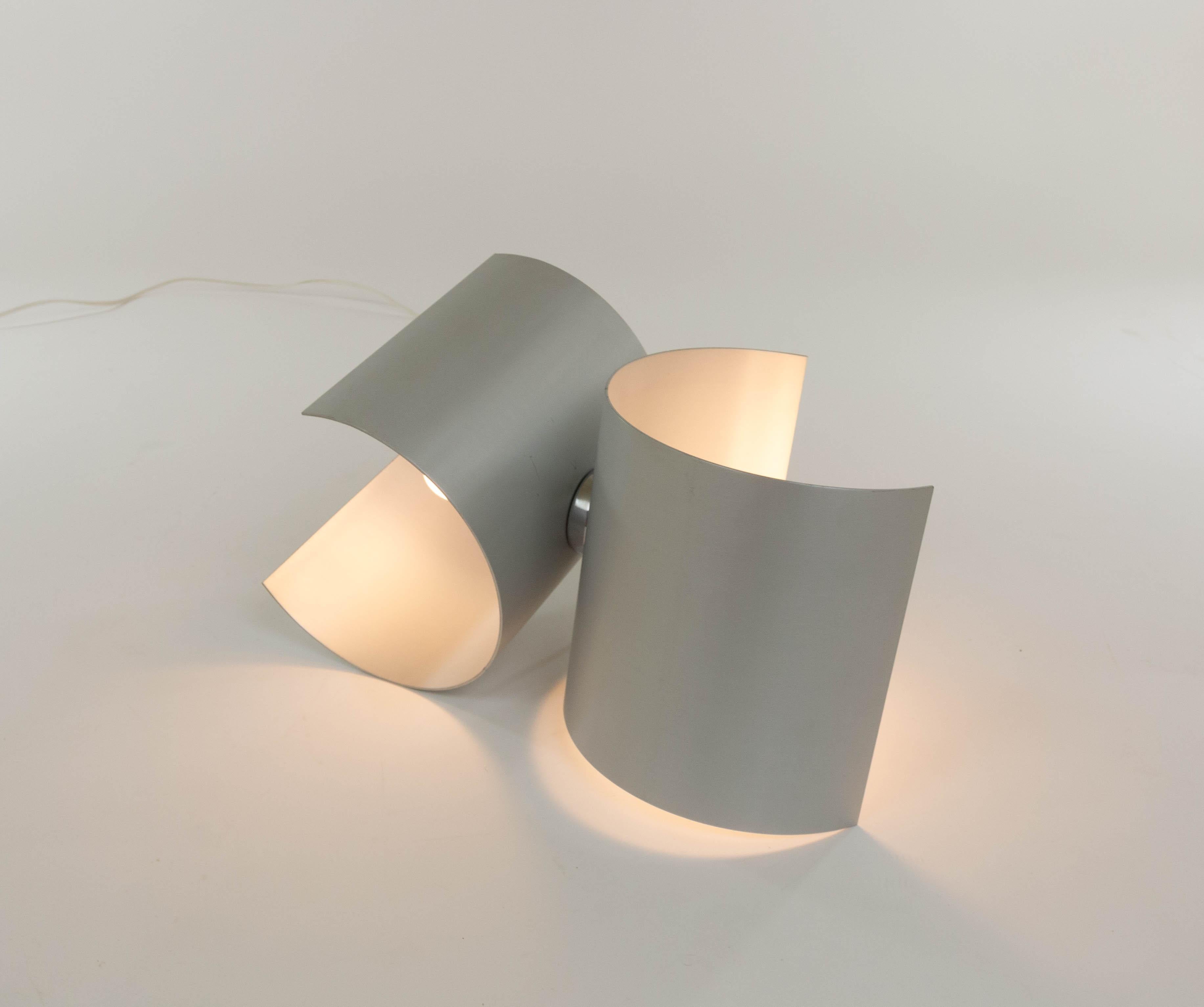 Aluminium table lamp by Nucleo Sormani, 1970s In Good Condition For Sale In Rotterdam, NL