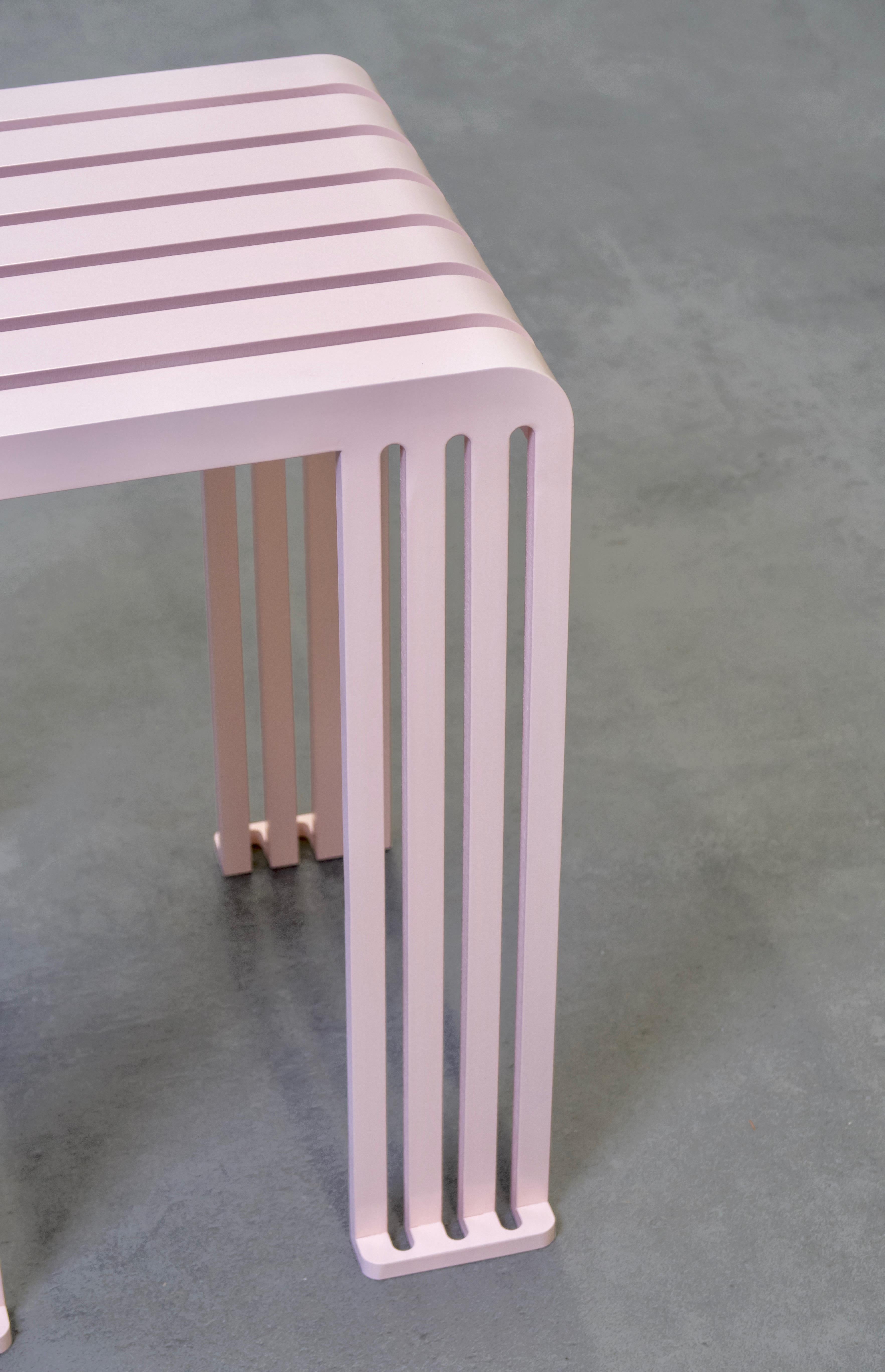 French Aluminium Tootoo Stool by Helder Barbosa For Sale