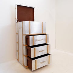 Aluminium "Trunk" Chest of Drawer