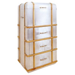 Aluminium "Trunk" Chest of Drawer