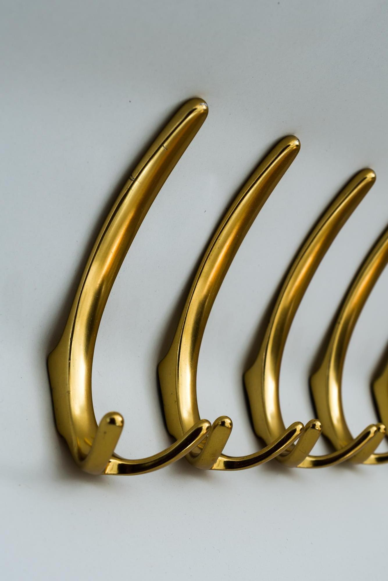 Austrian Aluminum Wall Hooks, Vienna, circa 1960s For Sale