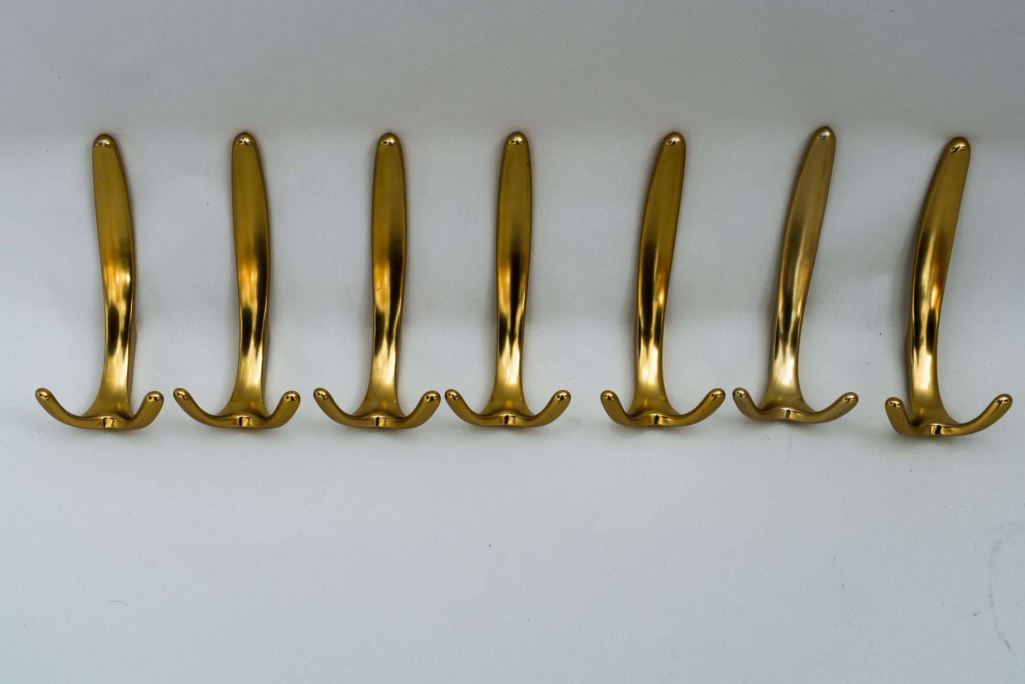 Painted Aluminum Wall Hooks, Vienna, circa 1960s For Sale