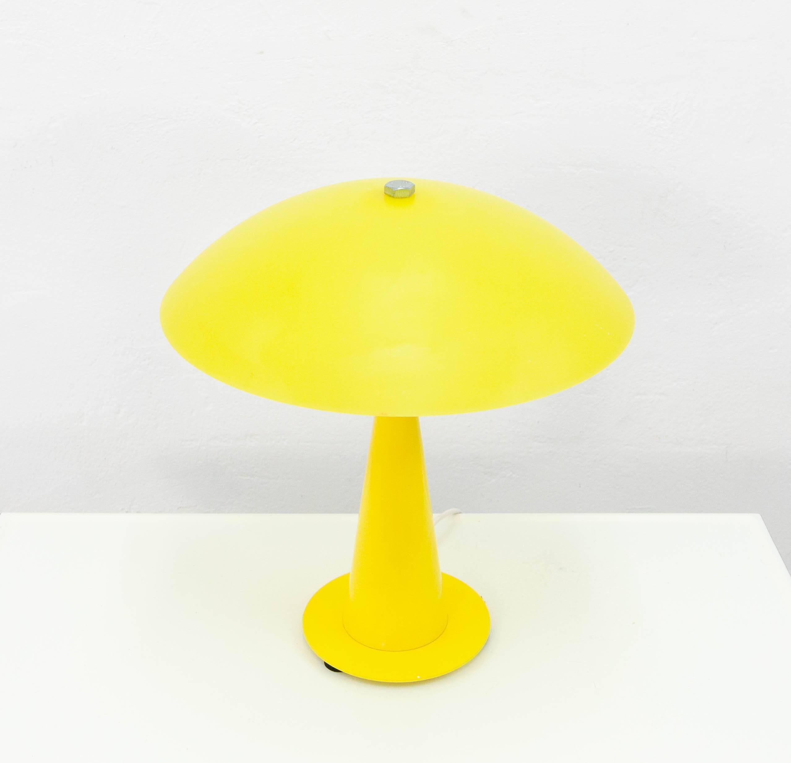 bright yellow lamp