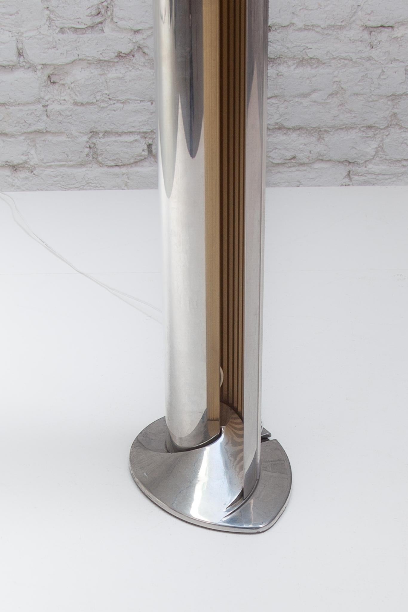 Aluminum 1980s Penombra Floor Lamp by Antoni Flores for Sargot Barcelona For Sale 7