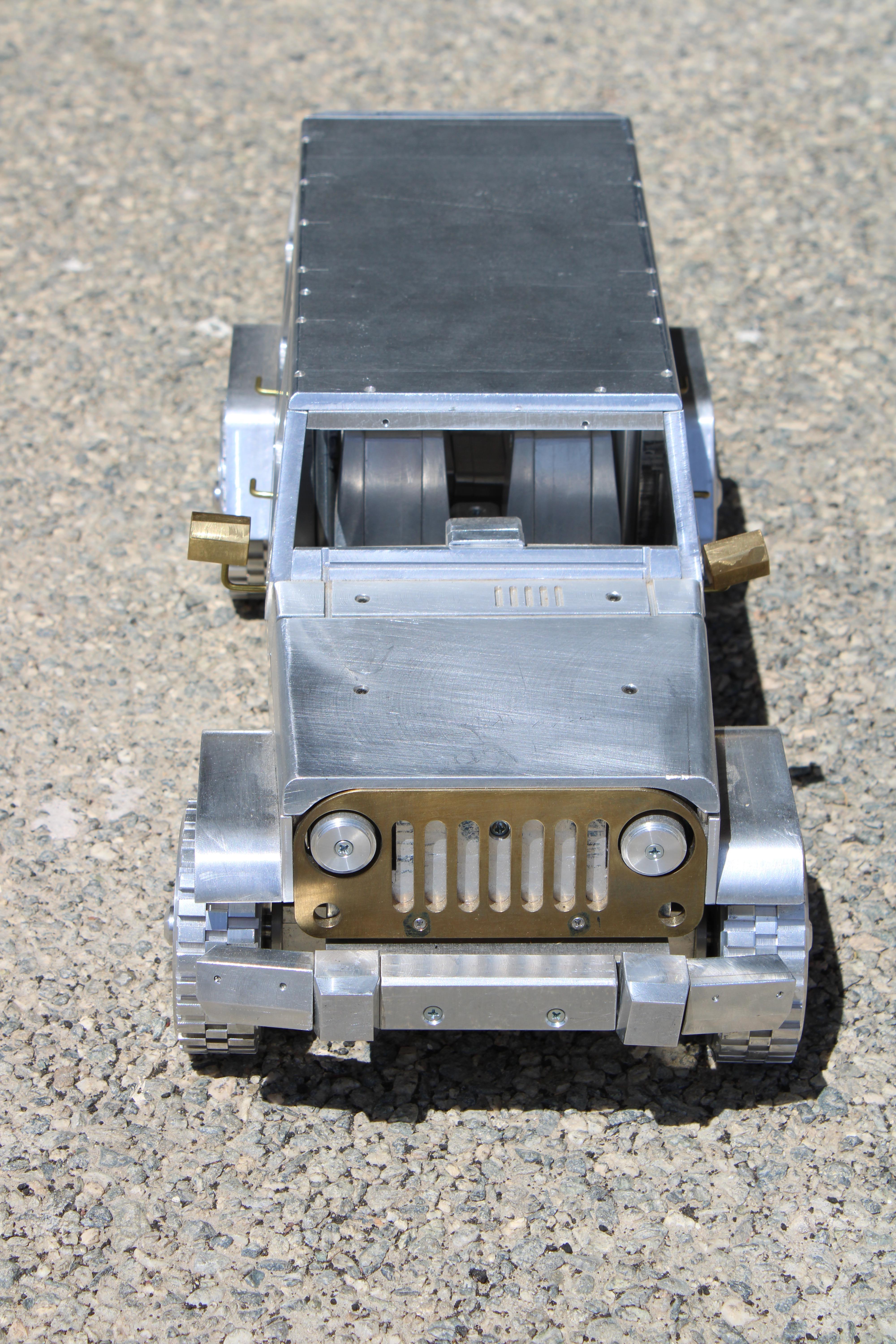 American Aluminum and Brass Jeep For Sale