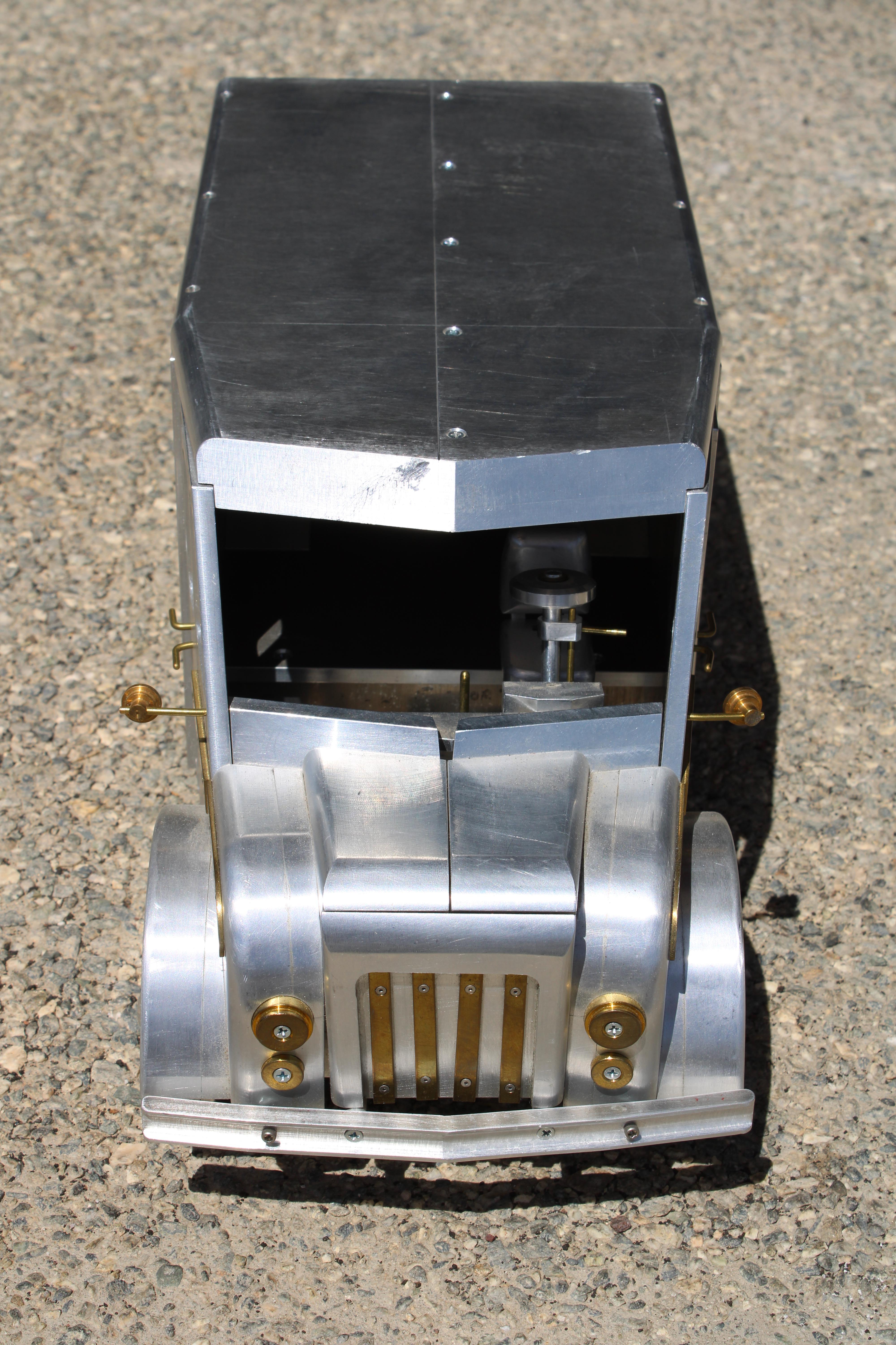 Aluminium- und Messing-Ladewagen (Ende des 20. Jahrhunderts) im Angebot