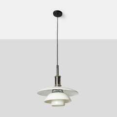 Aluminum and Glass PH 4½-4 Pendant by Poul Henningsen