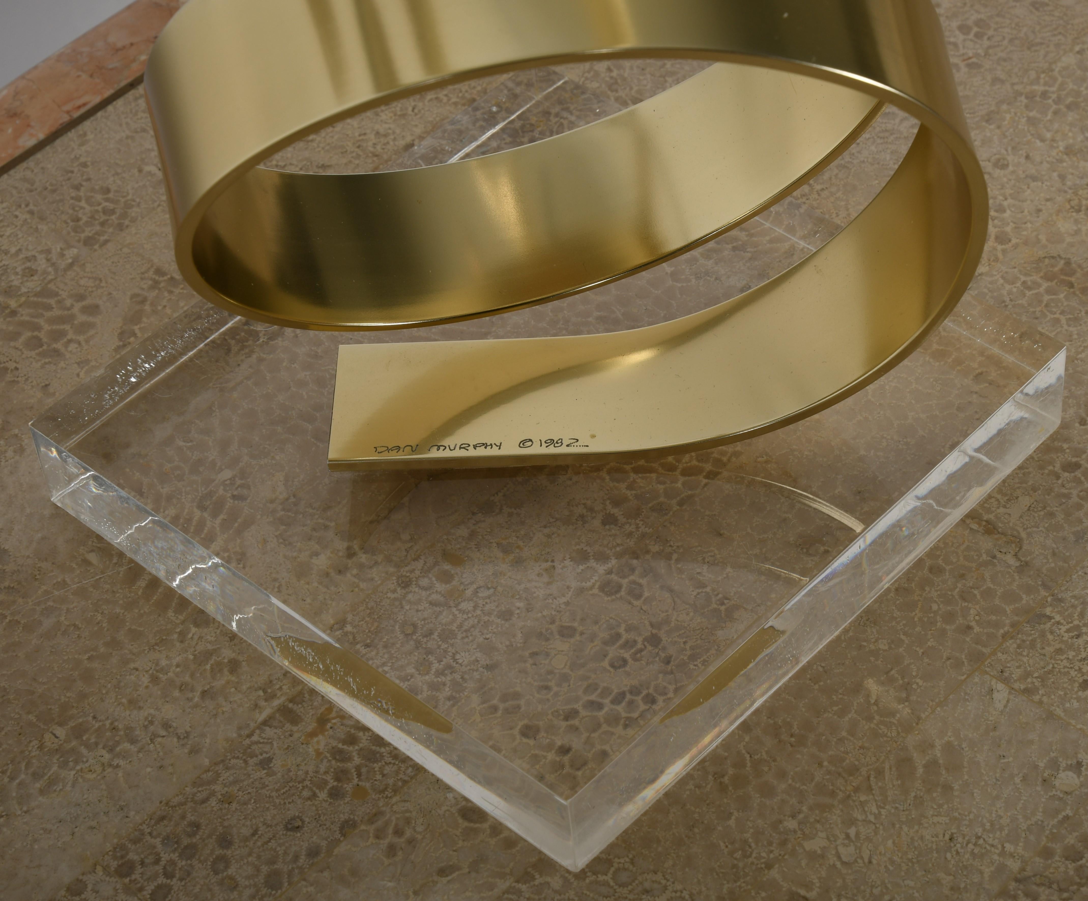 Aluminum and Lucite Ribbon Sculpture by Dan Murphy, 1982 5