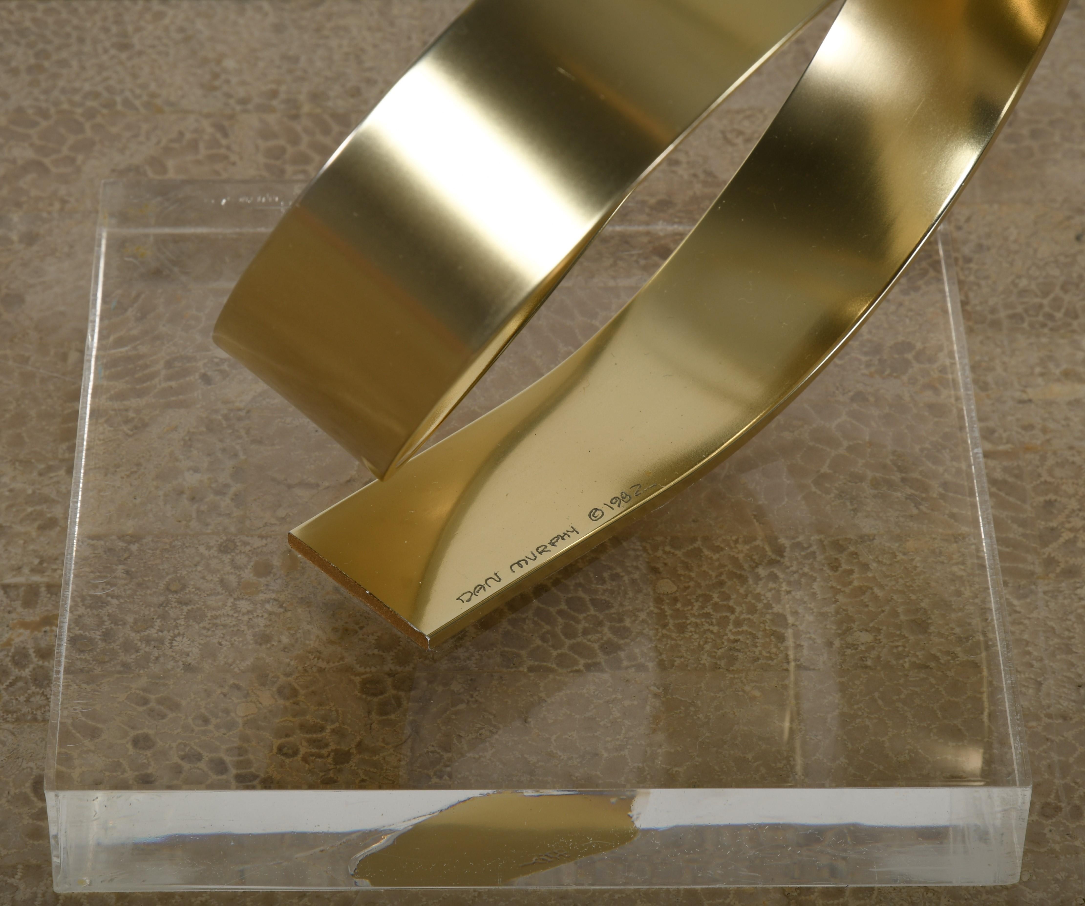 Aluminum and Lucite Ribbon Sculpture by Dan Murphy, 1982 6