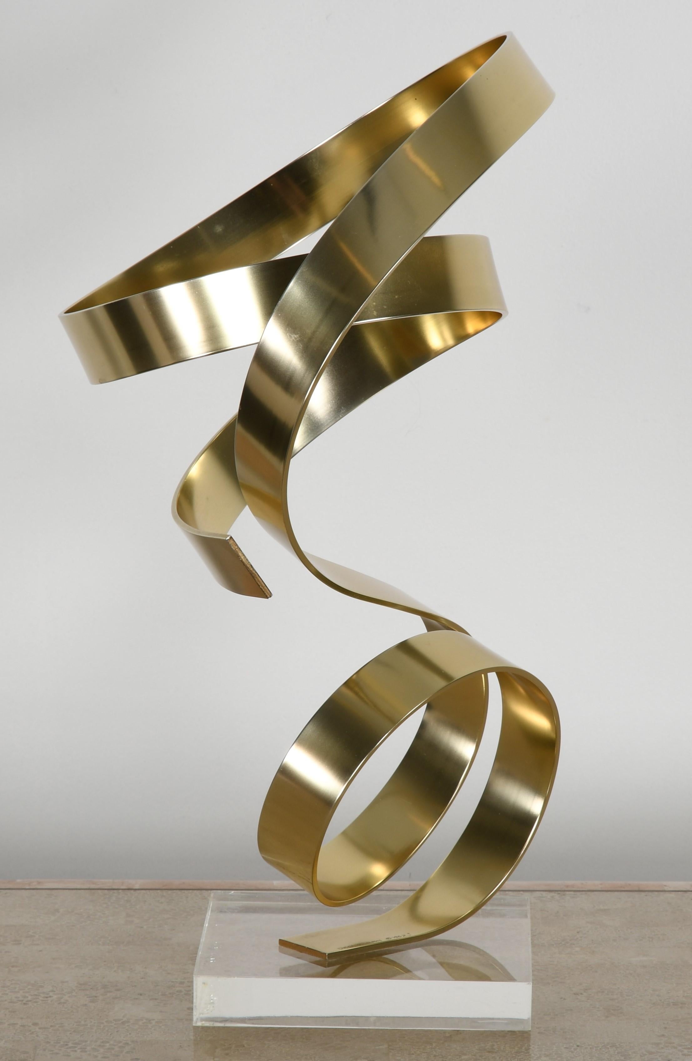 Late 20th Century Aluminum and Lucite Ribbon Sculpture by Dan Murphy, 1982