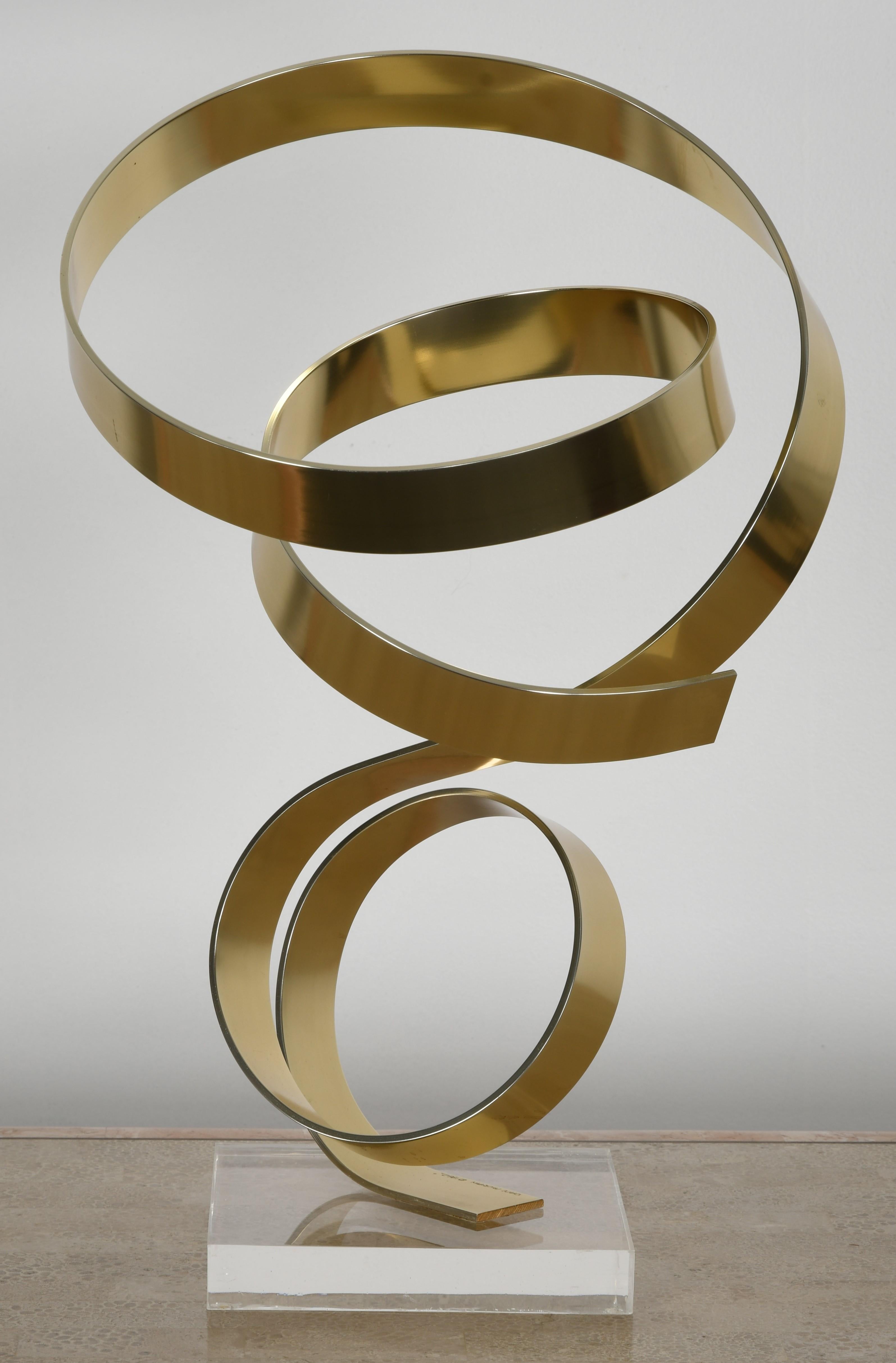 Aluminum and Lucite Ribbon Sculpture by Dan Murphy, 1982 1