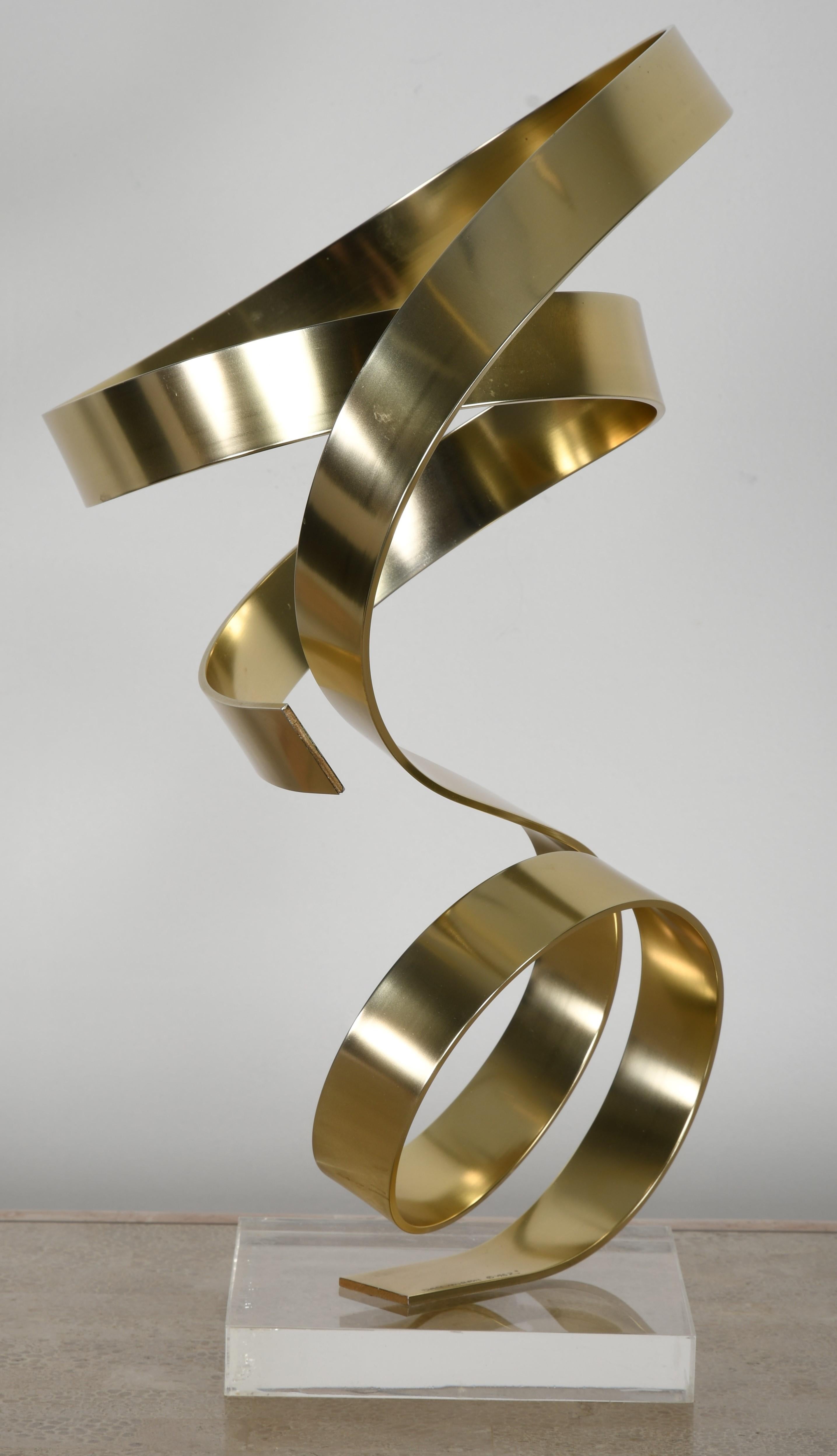 Aluminum and Lucite Ribbon Sculpture by Dan Murphy, 1982 2