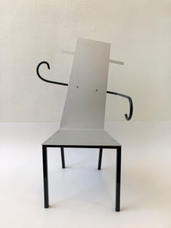 Aluminum and Steel Postmodern Armchair