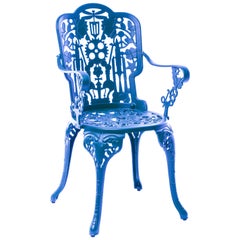 Aluminum Armchair 'Industry Collection' by Seletti, Sky Blue