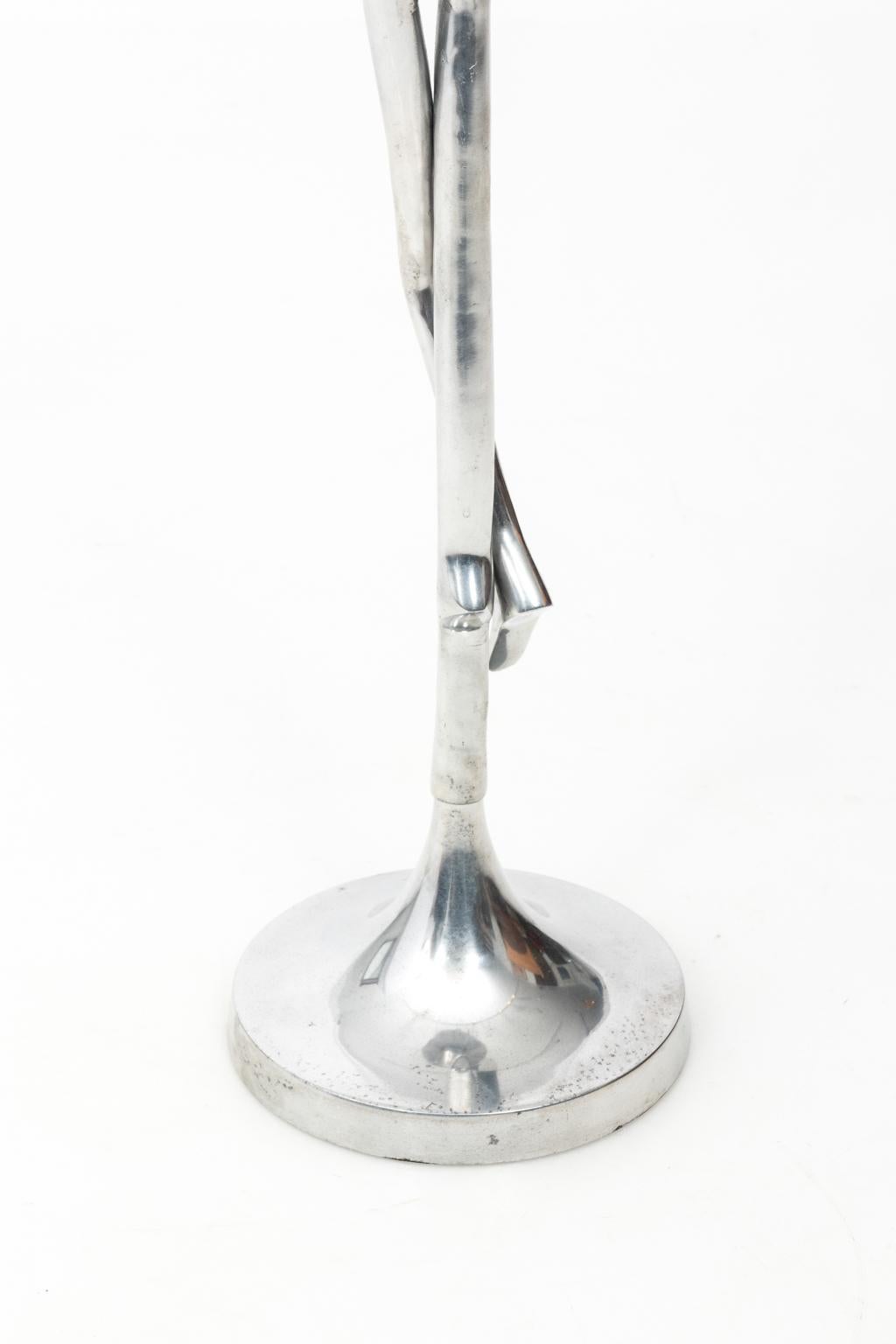 Escultura Bailarina de Aluminio Moderno de mediados de siglo en venta