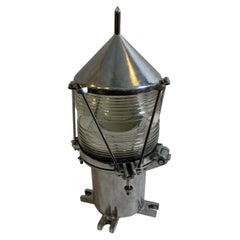 Used Aluminum Beacon Light with Fresnel Lens
