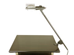 Aluminum & Black Metal Sintesi Table Lamp by Ernesto Gismondi for Artemide, 1970