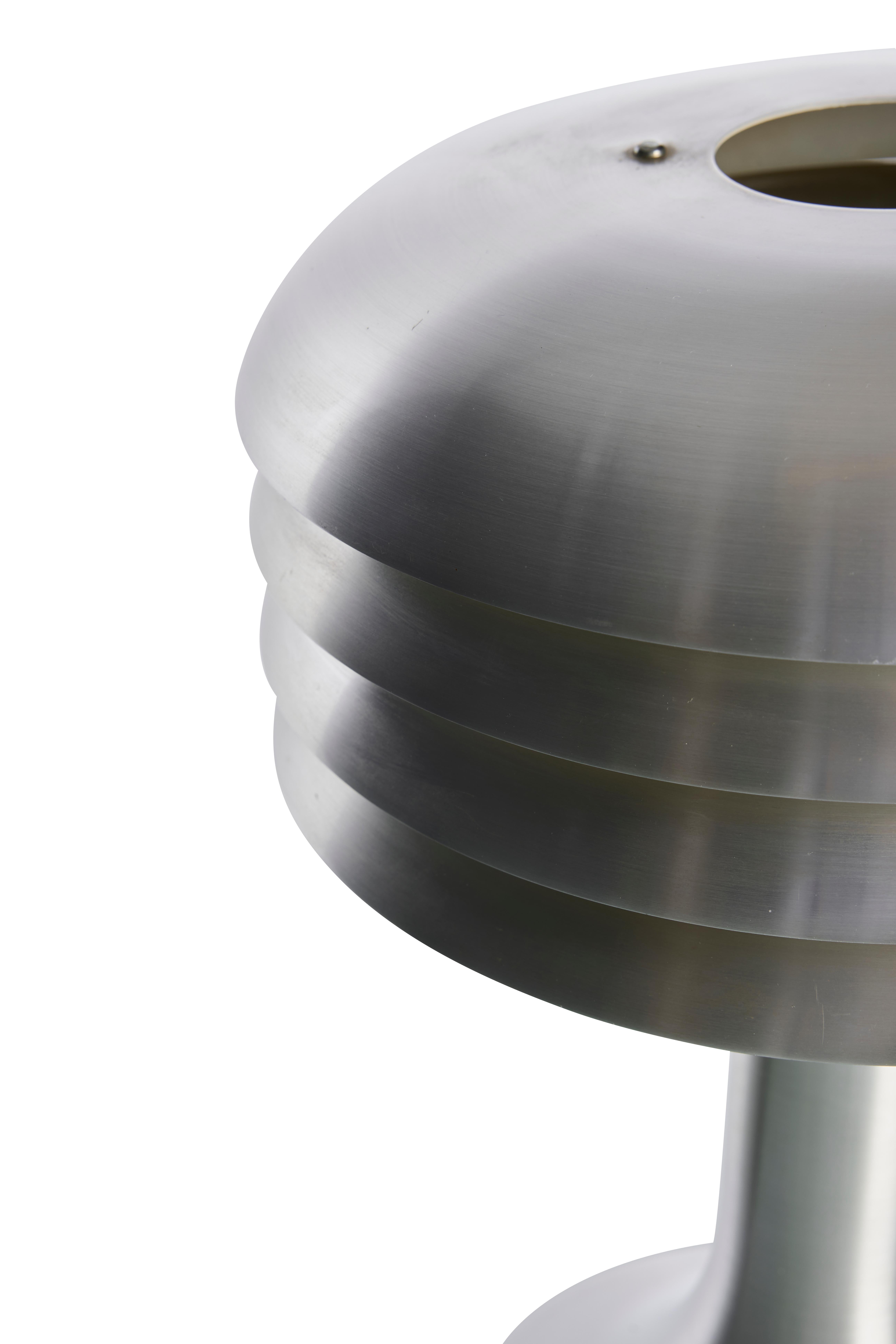 Swedish Aluminum Bn-25 Table Lamp by Hans-Agne Jakobsson, 1960s