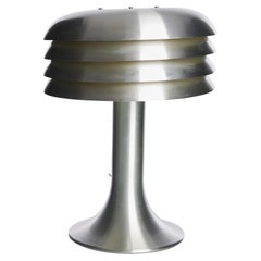Aluminum Bn-25 Table Lamp by Hans-Agne Jakobsson, 1960s