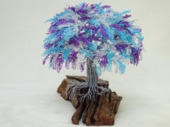 Feng Shui Zen Bonsai "Latin Vibes", Handmade in Italy, aluminium wires