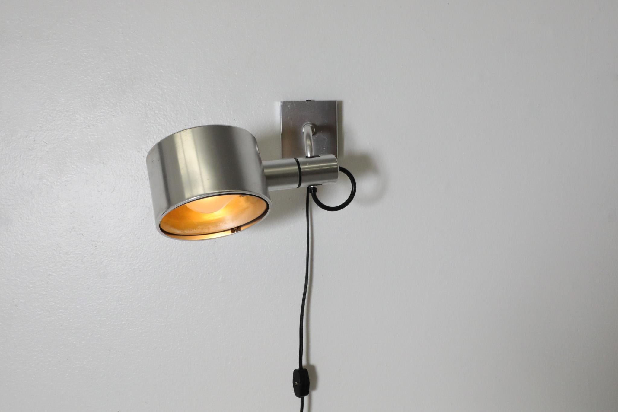 Aluminum Can Spot Wall Lamp by Ronald Holmes & Peter Nelson, 1970's For Sale 4