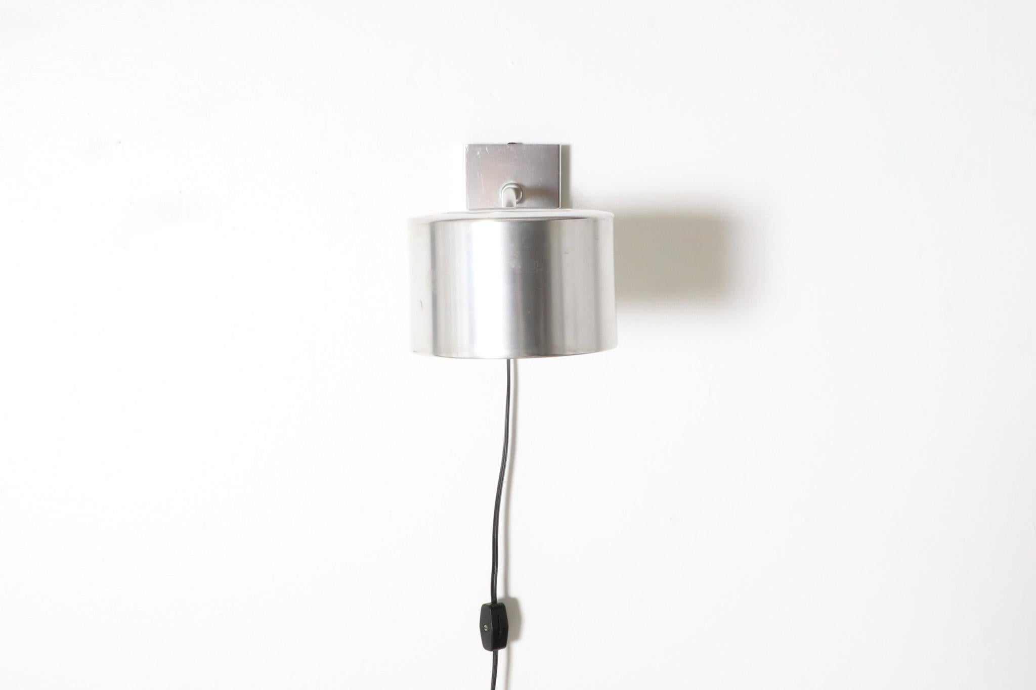 Mid-Century Modern Aluminum Can Spot Wall Lamp by Ronald Holmes & Peter Nelson, 1970's For Sale