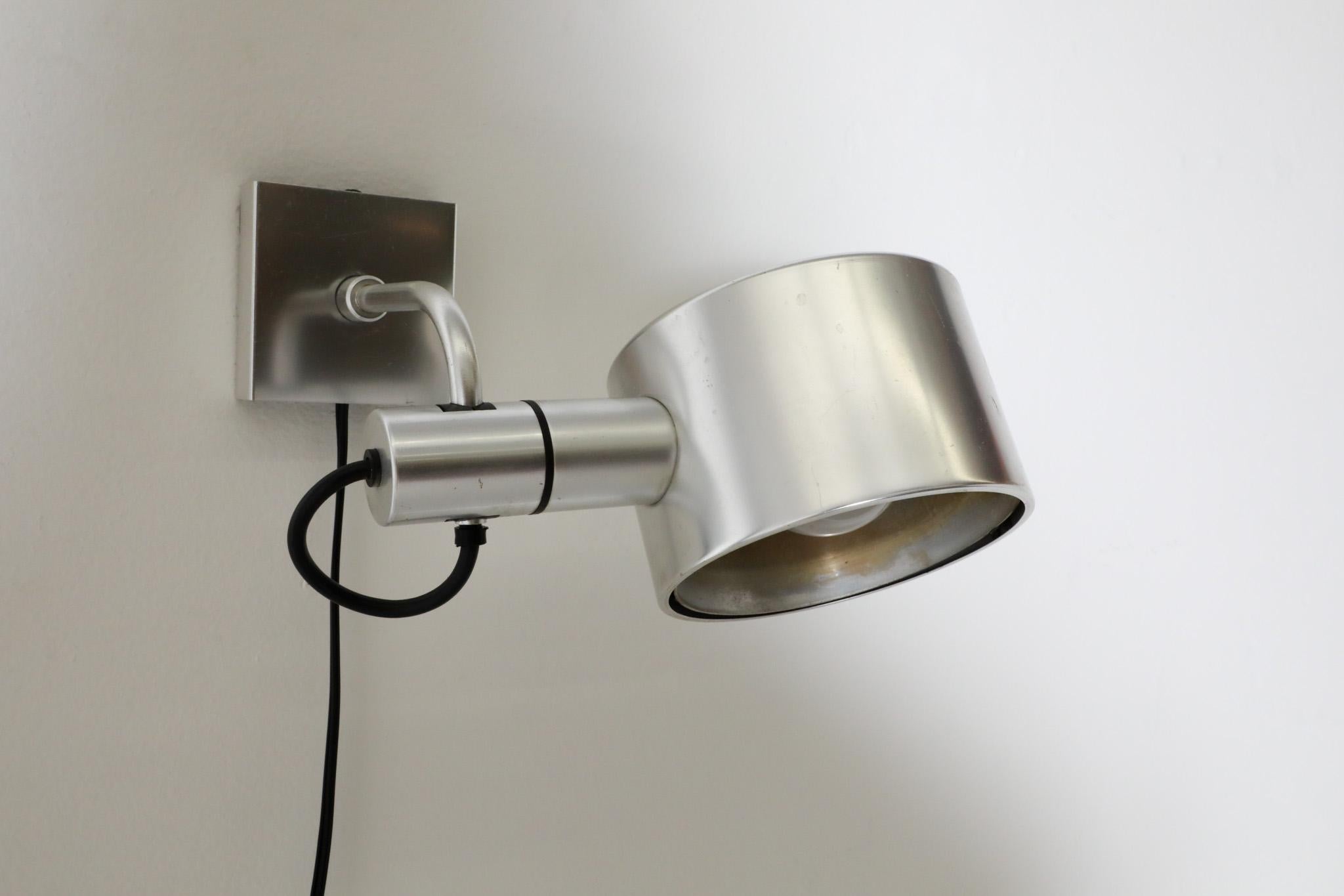 Late 20th Century Aluminum Can Spot Wall Lamp by Ronald Holmes & Peter Nelson, 1970's For Sale