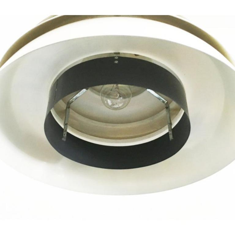 Lampada da soffitto in alluminio di Hans-Agne, anni '60 in vendita 3