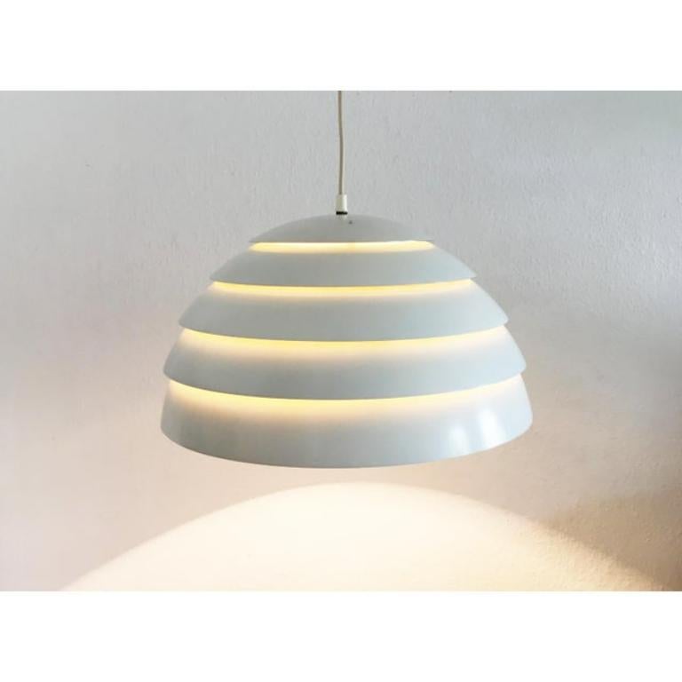 Svedese Lampada da soffitto in alluminio di Hans-Agne, anni '60 in vendita