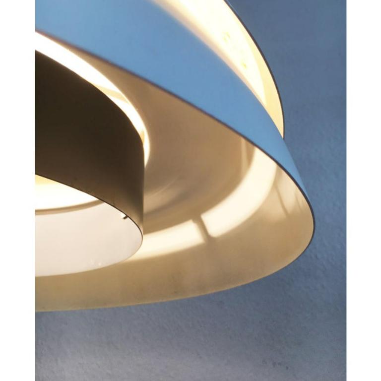 Lampada da soffitto in alluminio di Hans-Agne, anni '60 in vendita 1