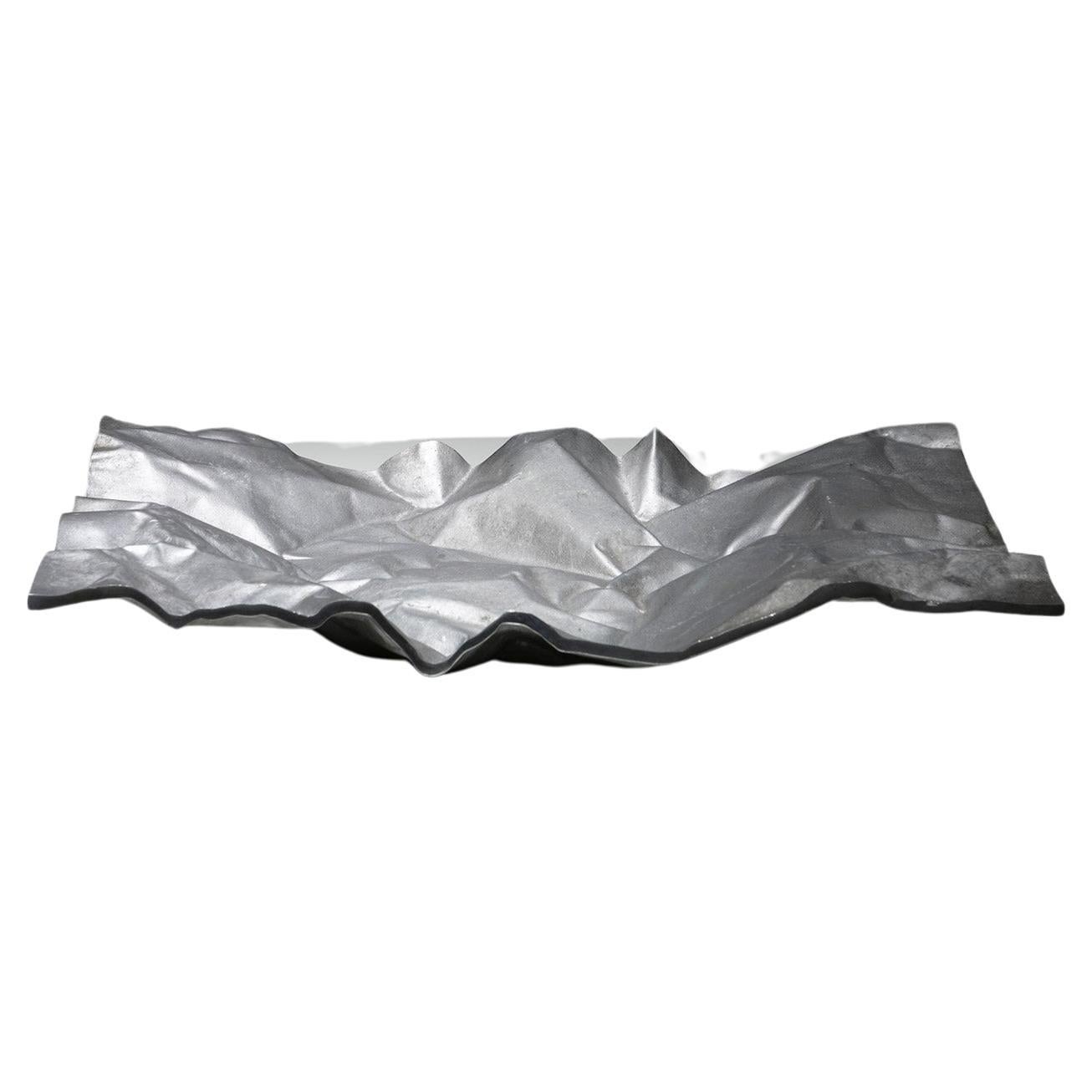 Aluminum Centerpiece Sculpture by Gruppo NP2, Nerone and Patuzzi, Italy, 1970s For Sale
