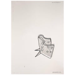 Aluminum Chair 'Fig. 1/3' by Lucas Maassen & Sons, Silkscreen Print, 2015