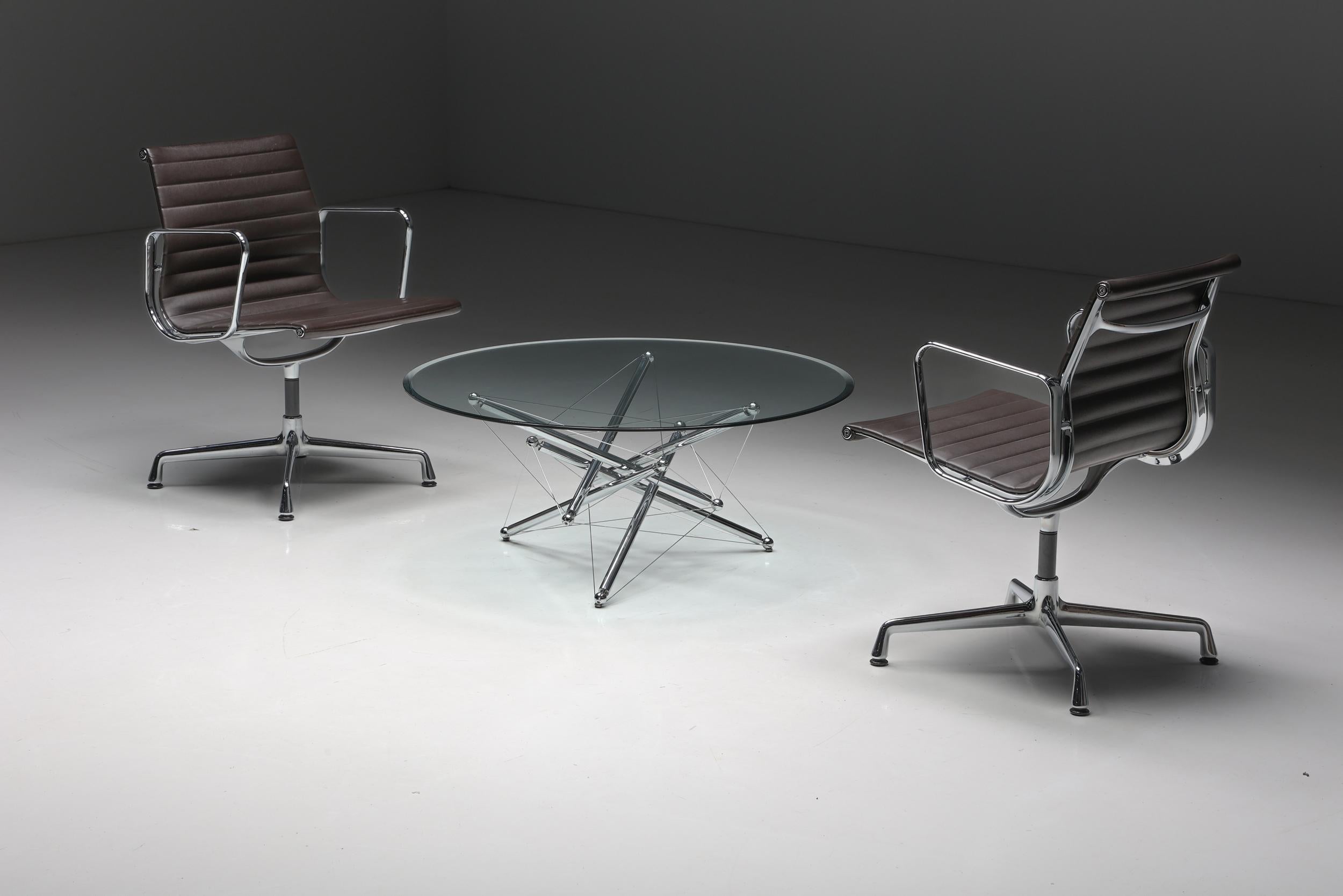 Mid-Century Modern Chaises en aluminium de Charles & Ray Eames pour Vitra, États-Unis, 1958