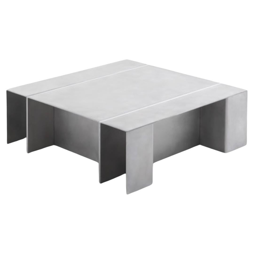 Table basse en aluminium par Paul Coenen