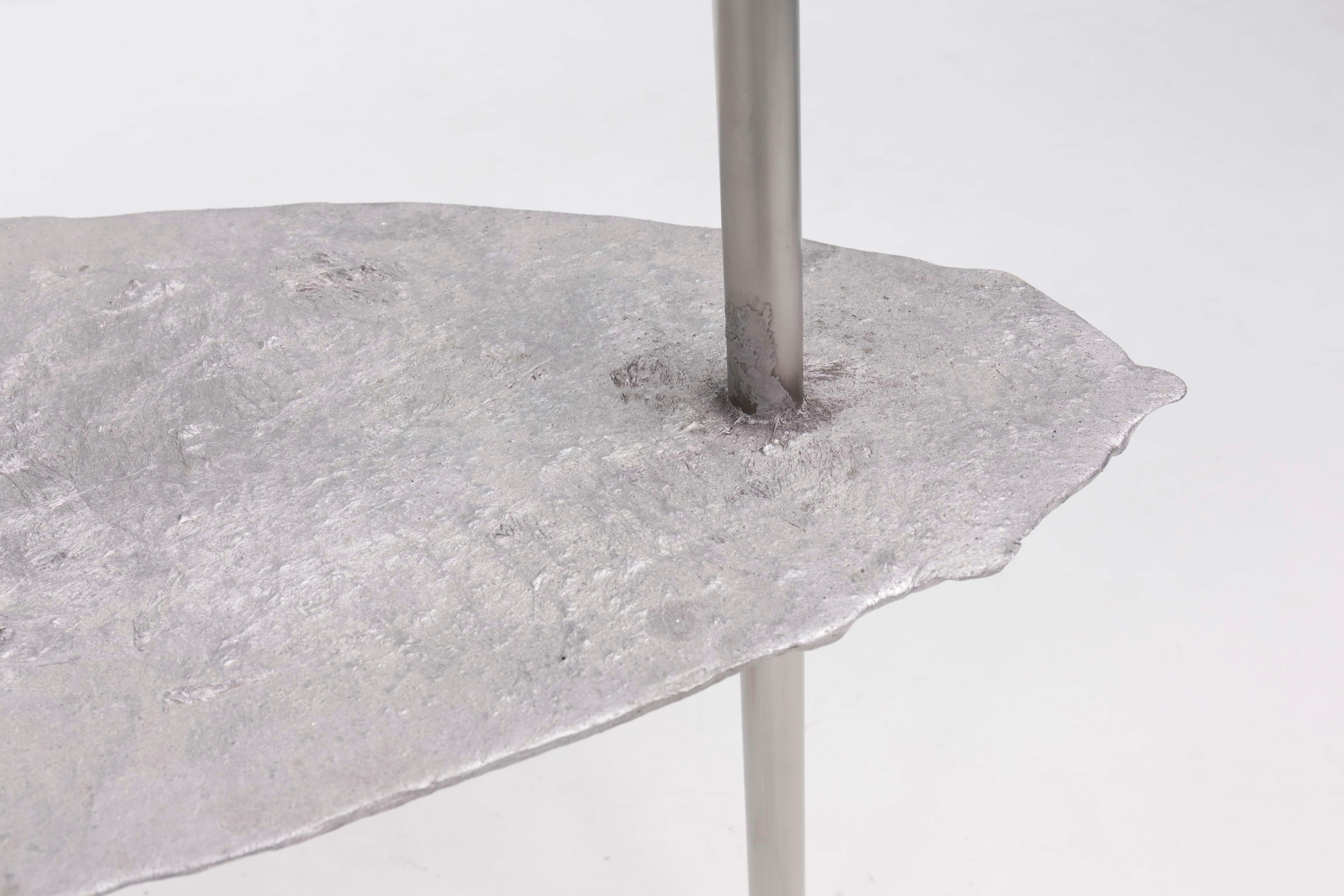 Aluminum Concretion Shelf by Studio Julien Manaira For Sale 4